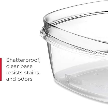 Rubbermaid 28Piece ClearGrey Food Storage Containers Premium Snap Bases and Various Size Lids